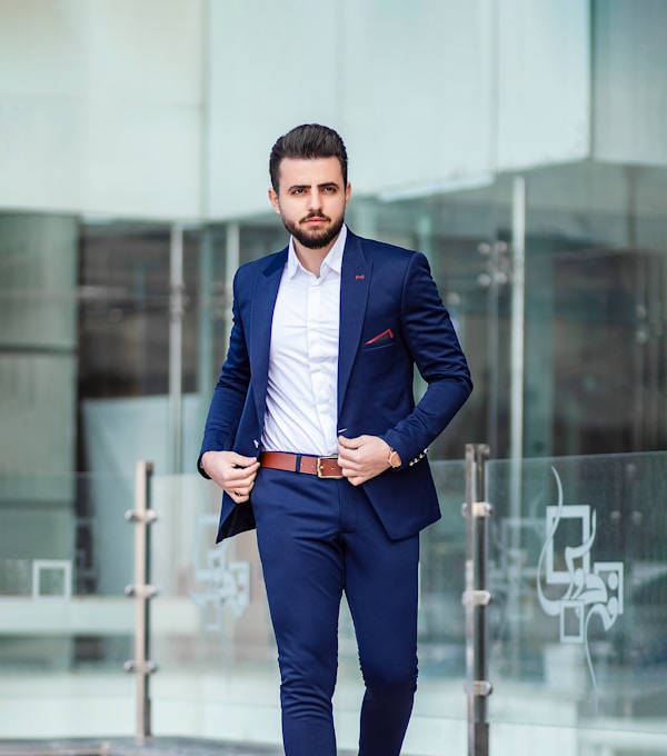 Male model wearing Vontilo menswear